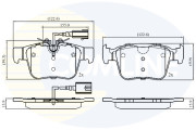 CBP12426 Sada brzdových platničiek kotúčovej brzdy Comline COMLINE