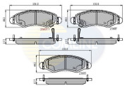 CBP31297 Sada brzdových platničiek kotúčovej brzdy Comline COMLINE