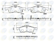 CBP32204 Sada brzdových platničiek kotúčovej brzdy Comline COMLINE