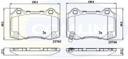 CBP32308 Sada brzdových platničiek kotúčovej brzdy Comline COMLINE