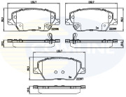 CBP32324 Sada brzdových platničiek kotúčovej brzdy Comline COMLINE