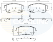 CBP32379 Sada brzdových platničiek kotúčovej brzdy Comline COMLINE