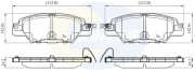 CBP32416 Sada brzdových platničiek kotúčovej brzdy Comline COMLINE