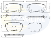 CBP32526 Sada brzdových platničiek kotúčovej brzdy Comline COMLINE