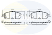 CBP32573 Sada brzdových platničiek kotúčovej brzdy Comline COMLINE
