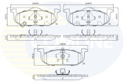 CBP32692 Sada brzdových platničiek kotúčovej brzdy Comline COMLINE