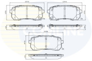 CBP32693 Sada brzdových platničiek kotúčovej brzdy Comline COMLINE