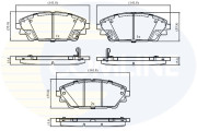 CBP33527 Sada brzdových platničiek kotúčovej brzdy Comline COMLINE