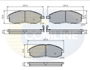 CBP3481 Sada brzdových platničiek kotúčovej brzdy Comline COMLINE