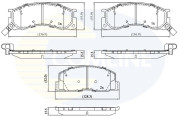 CBP3746 Sada brzdových platničiek kotúčovej brzdy Comline COMLINE
