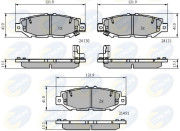 CBP3835 Sada brzdových platničiek kotúčovej brzdy Comline COMLINE