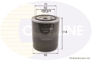 EOF187 Olejový filter COMLINE