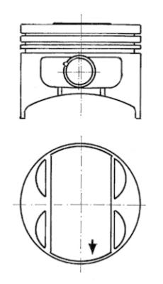 90717604 Piest KOLBENSCHMIDT