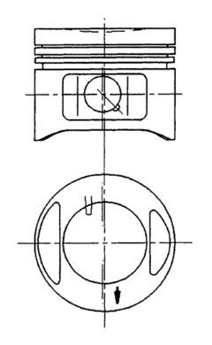 94910700 Piest KOLBENSCHMIDT