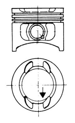 93814610 Piest KOLBENSCHMIDT