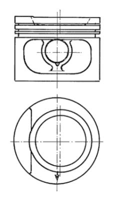 93876600 Piest KOLBENSCHMIDT