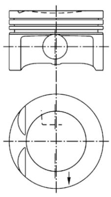 99438600 Piest KOLBENSCHMIDT