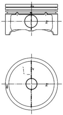 99457600 Piest KOLBENSCHMIDT