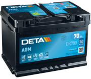 DK700 żtartovacia batéria DETA AGM DETA