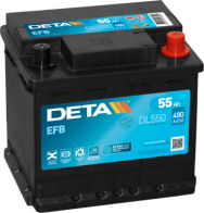 DL550 żtartovacia batéria DETA EFB DETA