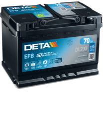 DL700 żtartovacia batéria DETA EFB DETA