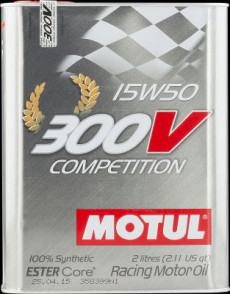 104244 MOTUL 300V COMPETITION 15W-50, 2 l 104244 MOTUL