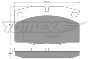 TX 10-13 Sada brzdových platničiek kotúčovej brzdy TOMEX Brakes