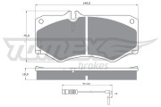 TX 10-202 Sada brzdových platničiek kotúčovej brzdy TOMEX Brakes