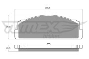 TX 10-24 Sada brzdových platničiek kotúčovej brzdy TOMEX Brakes