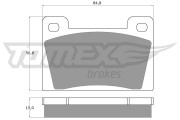 TX 10-26 Sada brzdových platničiek kotúčovej brzdy TOMEX Brakes