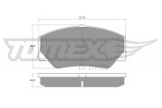 TX 10-30 Sada brzdových platničiek kotúčovej brzdy TOMEX Brakes