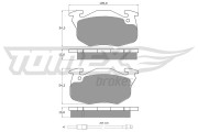 TX 10-342 Sada brzdových platničiek kotúčovej brzdy TOMEX Brakes