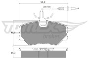 TX 10-441 Sada brzdových platničiek kotúčovej brzdy TOMEX Brakes