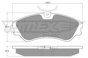 TX 10-65 Sada brzdových destiček, kotoučová brzda TOMEX Brakes