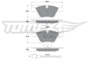 TX 10-691 Sada brzdových platničiek kotúčovej brzdy TOMEX Brakes