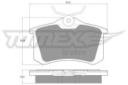 TX 10-78 Sada brzdových platničiek kotúčovej brzdy TOMEX Brakes