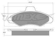 TX 10-82 Sada brzdových destiček, kotoučová brzda TOMEX Brakes