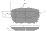 TX 11-21 Sada brzdových platničiek kotúčovej brzdy TOMEX Brakes
