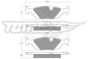 TX 11-30 Sada brzdových platničiek kotúčovej brzdy TOMEX Brakes