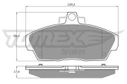 TX 11-511 Sada brzdových platničiek kotúčovej brzdy TOMEX Brakes