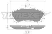 TX 11-52 Sada brzdových platničiek kotúčovej brzdy TOMEX Brakes