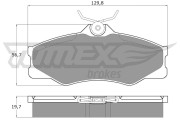 TX 11-66 Sada brzdových platničiek kotúčovej brzdy TOMEX Brakes