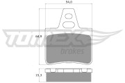 TX 12-06 Sada brzdových platničiek kotúčovej brzdy TOMEX Brakes