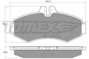 TX 12-23 Sada brzdových platničiek kotúčovej brzdy TOMEX Brakes