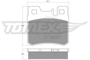 TX 12-33 Sada brzdových platničiek kotúčovej brzdy TOMEX Brakes