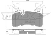 TX 12-67 Sada brzdových platničiek kotúčovej brzdy TOMEX Brakes