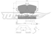TX 12-751 Sada brzdových platničiek kotúčovej brzdy TOMEX Brakes