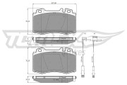 TX 12-811 Sada brzdových platničiek kotúčovej brzdy TOMEX Brakes