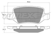 TX 12-90 Sada brzdových platničiek kotúčovej brzdy TOMEX Brakes