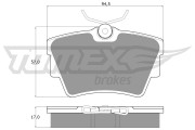 TX 13-09 Sada brzdových platničiek kotúčovej brzdy TOMEX Brakes